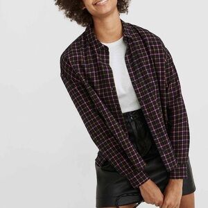 NWT Madewell Flannel Plaid Westlake Shirt Size S